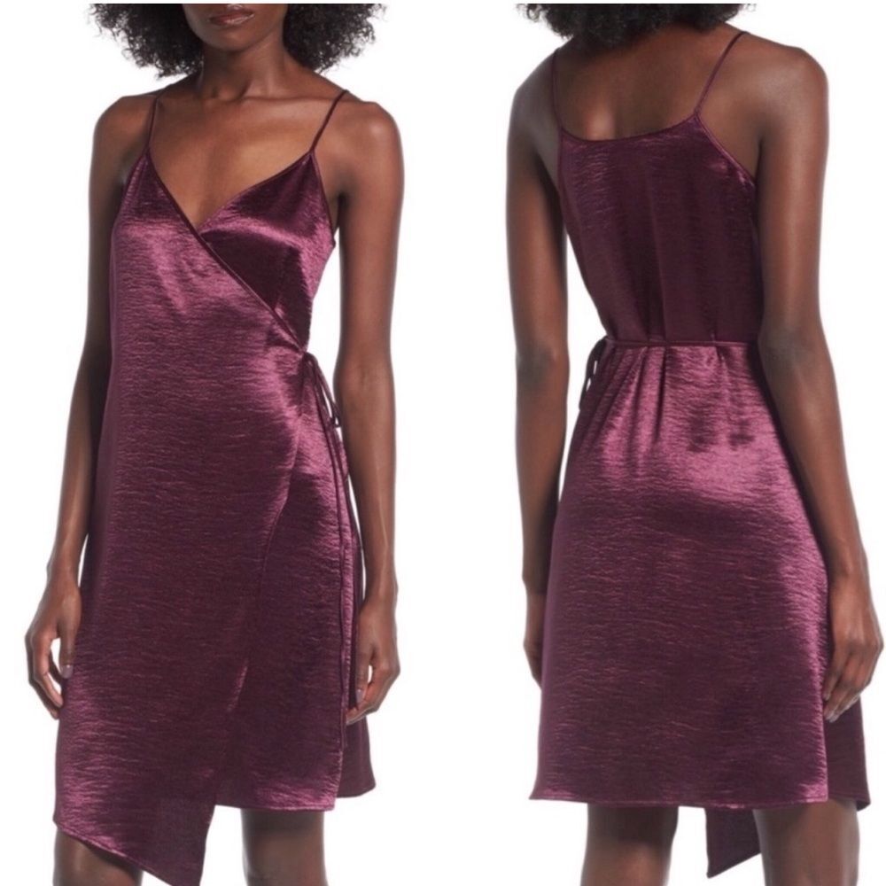 Leith Women’s Asymmetrical Slip Dress Spaghetti Strap Size Small